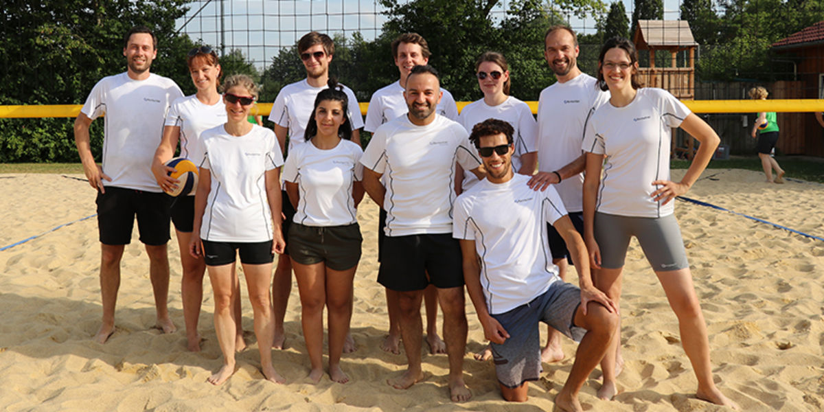 Rentschler Biopharma news a team from Rentschler Biopharma lands at the 3rd beach volleyball company tournament on the podium