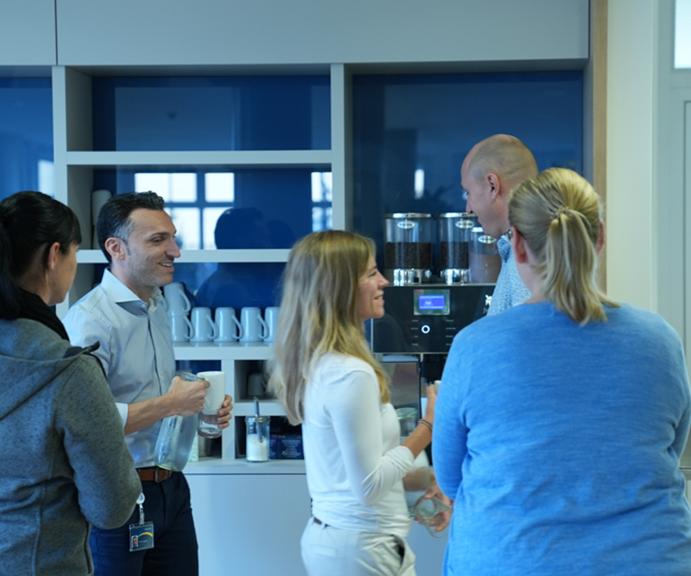 Rentschler Biopharma CDMO team coffee chat