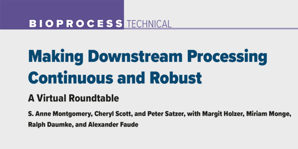 Rentschler Biopharma news article making downstream processing continuous and robust Rentschler Biopharma news article making downstream processing continuous and robust