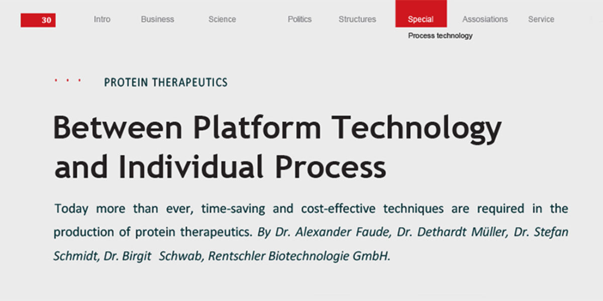 Rentschler Biopharma news article in transkript March 2014 Rentschler Biopharma news article in transkript March 2014