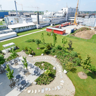 Rentschler Biopharma Aerial shot Laupheim site